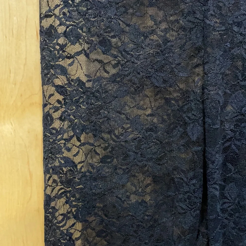 Bozzolo black lace leggings elastic waist New sz S - Picture 4 of 7